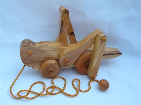 Custom Made Grasshopper Pull Toy By Wood Art Design For U