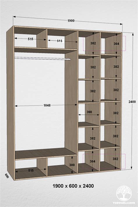 Todo Melamine Medidas De Muebles Vestidores