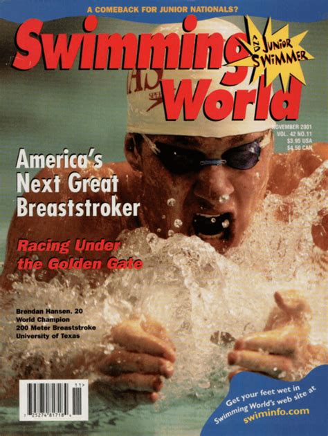 Swimming World Magazine November 2001 Issue