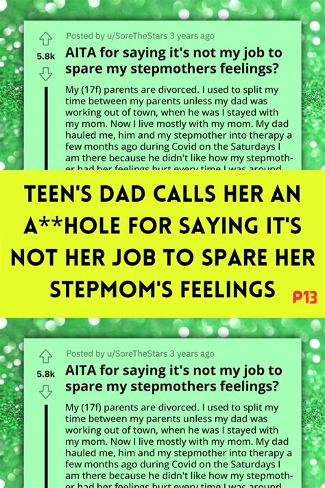 Teen S Dad Calls Her An A Hole For Saying It S Not Her Job To Spare Her