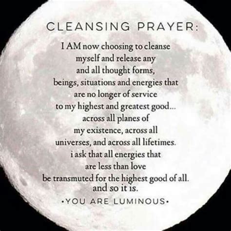 Full Moon Release Cleansing Prayer New Moon Rituals Smudging Prayer