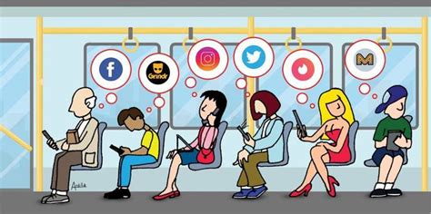 Peligros De Redes Sociales Ilustracion Editorial Ilustraciones