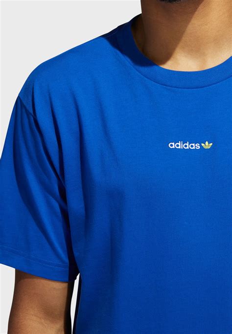 Buy Adidas Originals Blue Linear Repeat T Shirt For Kids In Doha Other