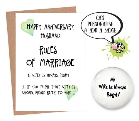 Funny Anniversary Card Husband Funny Anniversary Card For Etsy Uk