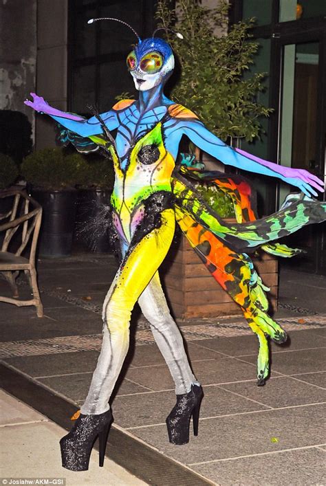 Heidi Klum Spreads In Colourfully Buggy Costume For Her Halloween Bash