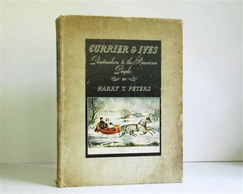 1942 Currier And Ives Art Book Printmakers To American Etsy Book