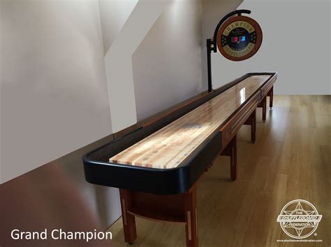 Champion Shuffleboard Large Wood Electronic Scoreboard