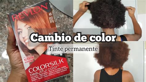 Cambio De Color En Cabello Afro 4 Tinte Permanente Revlon Afro Mery