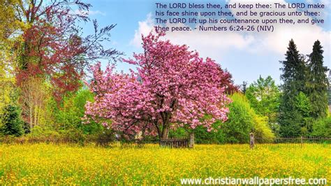 Blessing Bible Verses Nature Wallpaper