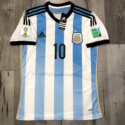 Messi 2014 World Cup Home Jersey Argentina Home 2014 World Cup Etsy