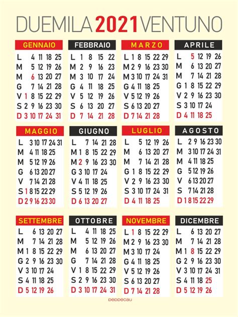 I calendari sono vuoti e stampabili con l'intervallo di stampa preimpostato. Peppe Cau - calendario 2021 mensile