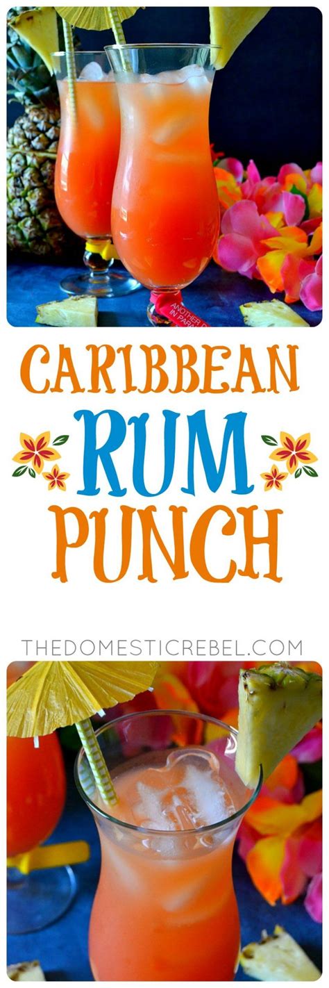 Caribbean Rum Punch Recipe Caribbean Rum Rum Punch Rum