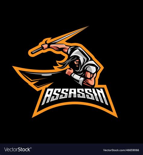 Assassin Mascot Logo Design Royalty Free Vector Image