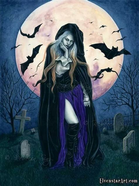 Full Moon Gothic Fantasy Art Fantasy Art Halloween Prints