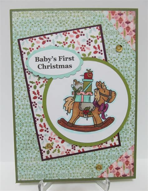 The first christmas card was designed by englishman j. Savvy Handmade Cards: Baby's First Christmas Card
