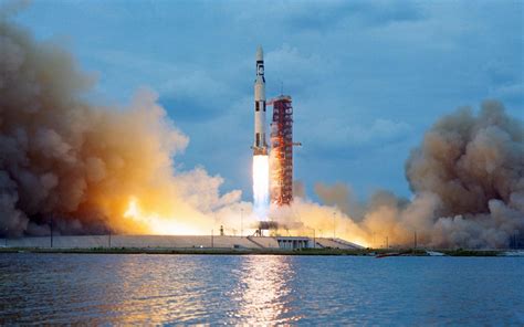 16 De Julio De 1969 Despega La Misión Apolo 11 De La Base Cabo Kennedy