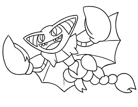 Printable Gliscor Pokemon Coloring Page Free Printable Coloring Pages