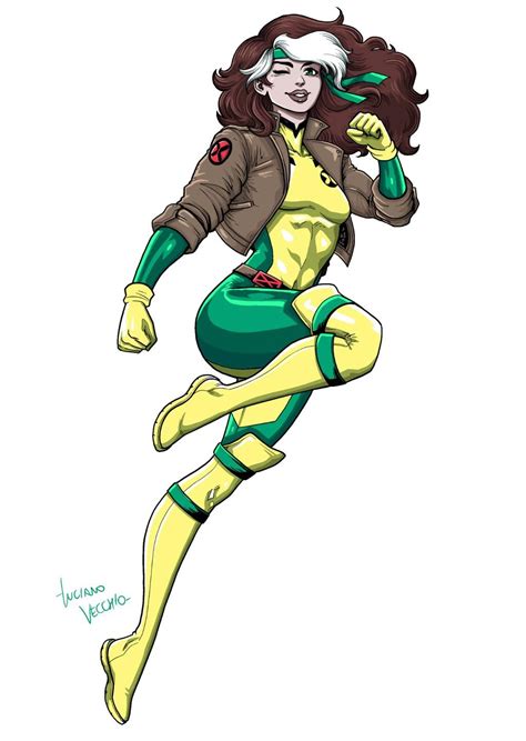 Classic 90s Rogue By Lucianovecchio On Deviantart Marvel Rogue Rogue