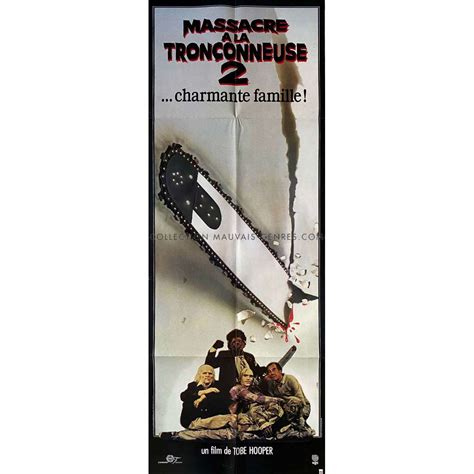 Affiche De Cinéma Française De Massacre A La Tronconneuse 2 60x160 Cm