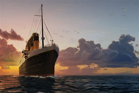 Titanic Sunrise Painting By John Botkin Pixels