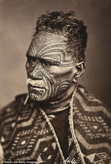 Maori Face And Body Tattoos Called Moko Describe Families And