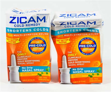 2 Zicam Cold Remedy No Drip Nasal Spray 5oz Multi Symptom Relief 112022 ~ Read Ebay