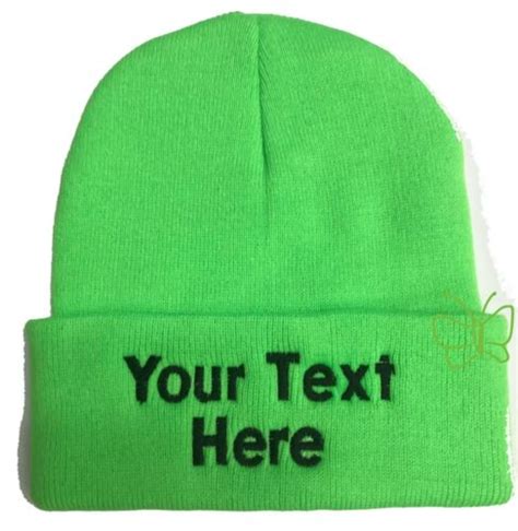 Custom Embroidered Beanie Personalized Embroidery Beanie Knit Cap W