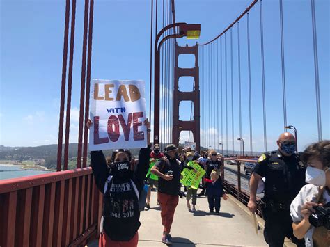 Golden Gate Bridge Opens Sidewalk For Black Lives Matter Protests