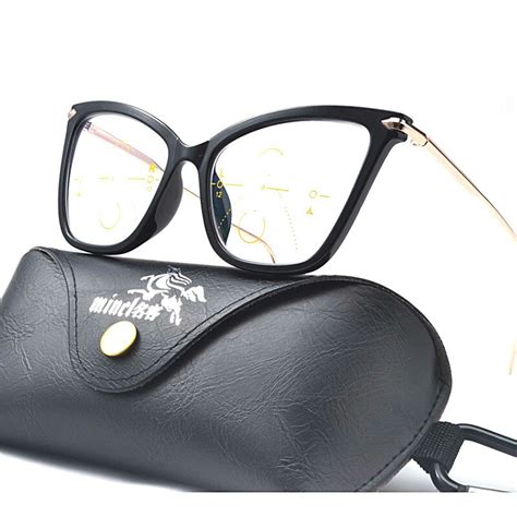 Buy Mincl Reading Glasses Women Multi Focal Progressive Presbyopic Cat