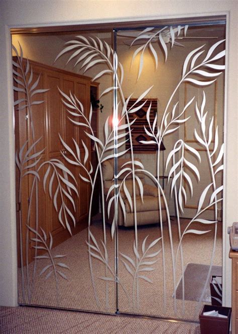 image detail for etched glass mirrors ferns mirror wardrobe design etched glass mirrors