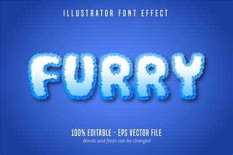 Furry Text 3d Furry Style Editable Font Grafica Di Mustafa Beksen