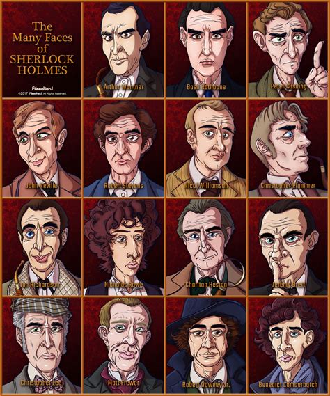 The Many Faces Of Sherlock Holmes Complete By Filmmakerj On Deviantart