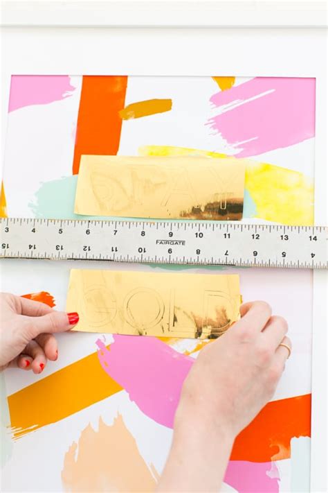 How To Make A Diy Gold Foil Wall Art With Free Printables