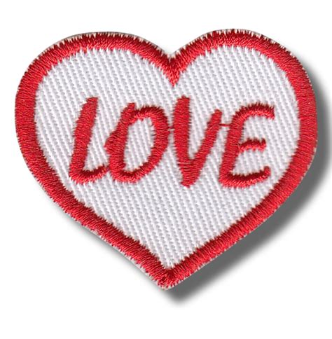 heart love embroidered patch 6x5 cm patch
