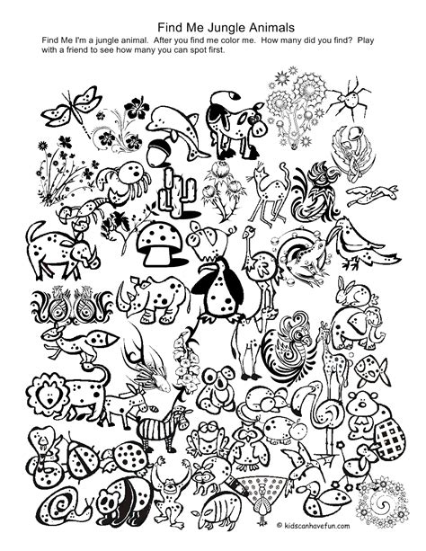 Jungle Coloring Pages 2 Coloring Kids