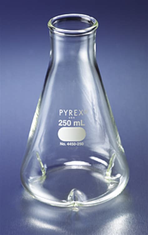 Corning Pyrex Narrow Mouth Erlenmeyer Flask With Baffles 캐시바이