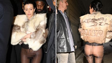Kanyes Wife Bianca Censori Shows Bare Vagina During Paris Fashion Week