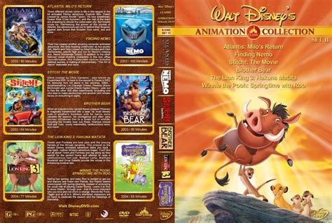 Walt Disney S Classic Animation Set Dvd Cover R Custom