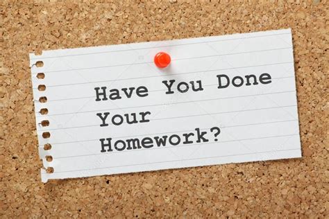 Have You Done Your Homework — Stock Photo © Thinglass 35544501