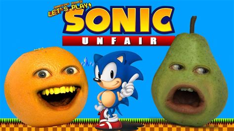 Annoying Orange Sonic Unfair Ragequit W Pear Sanic Memes Funny