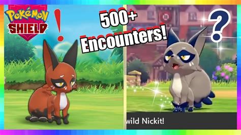 Pokemon Sword And Shield Part 3 500 Nickit Encounters Shiny Youtube