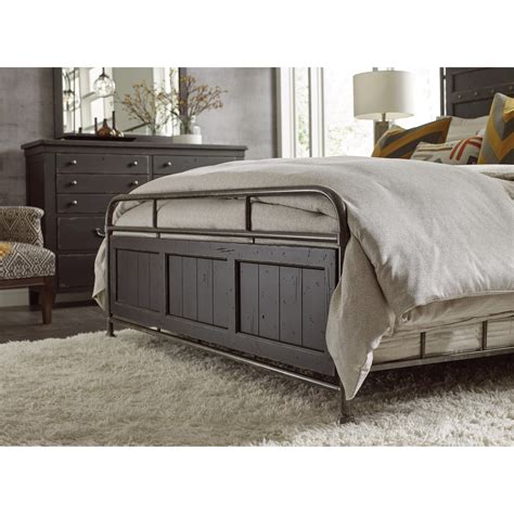 Kincaid Furniture Mill House Folsom Queen Metal Bed Howell Furniture