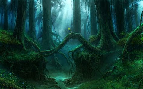 Fonds Decran Gothique Fantasy Forêts Arbres Fantasy Télécharger Photo