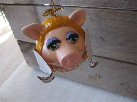 Vintage Miss Piggy Christmas Ornament Henson Assoc 1979 Etsy