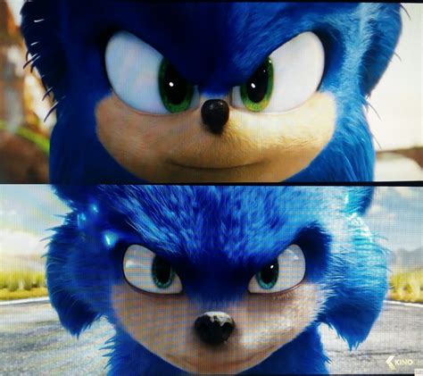 Old Movie Sonic Vs New Movie Sonic