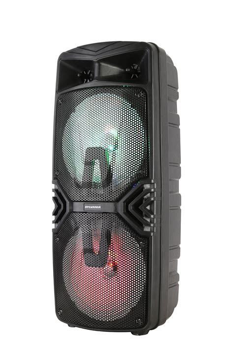 Sylvania Big Rugged Portable Bluetooth Speaker With Dual 8 Led Light