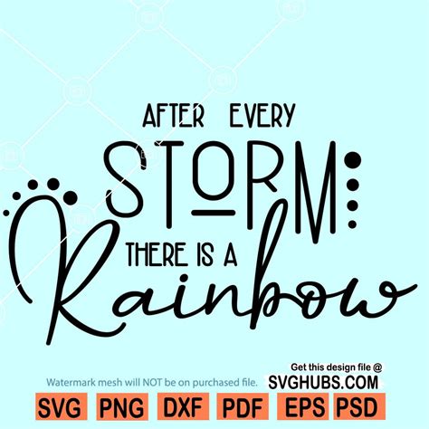 After Every Storm There Is A Rainbow Svg Rainbow Baby Outfit Svg