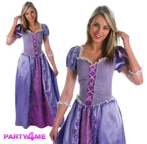 Licensed Rapunzel Tangled Disney Princess Ladies Fairytale Fancy Dress