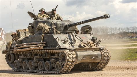 Pictures M4 Sherman Tank American M4a2e8 Fury Army 1366x768