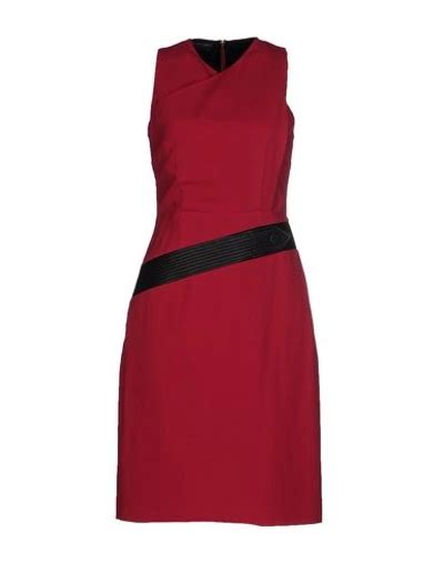 Emanuel Ungaro Short Dress In Garnet Modesens